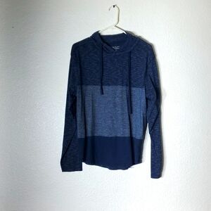 Distortion Men's LRG Navy Blue Long sleeve T-shirt W/ Hoodie